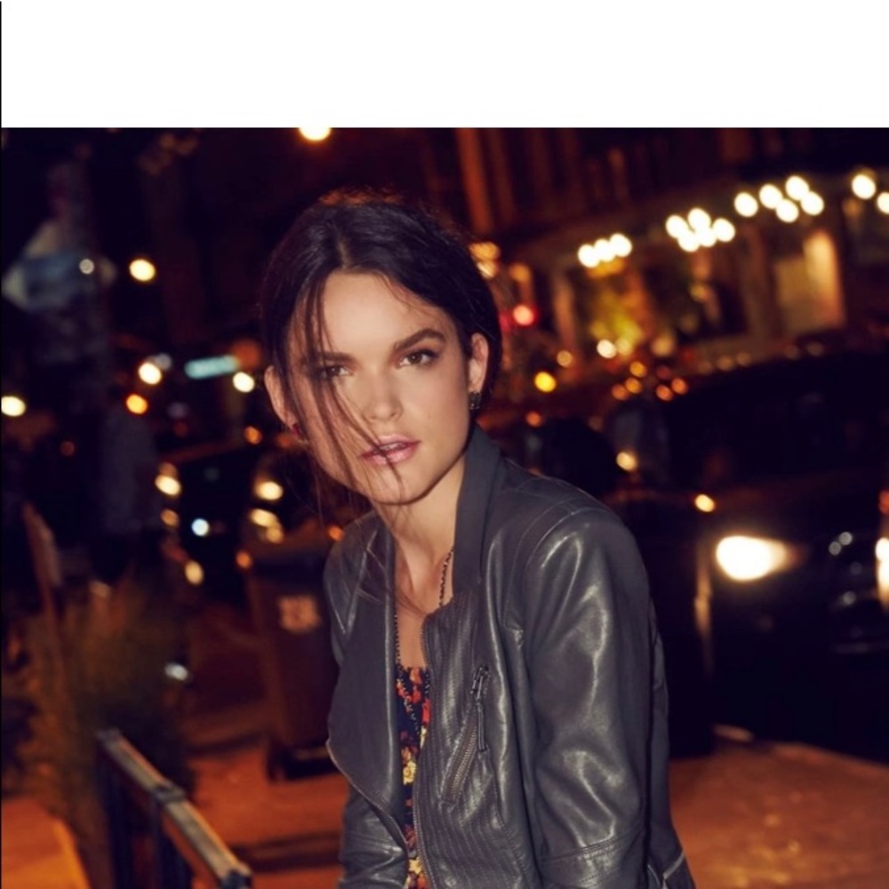 Blank NYC faux leather jacket